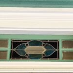 Stained glass transom